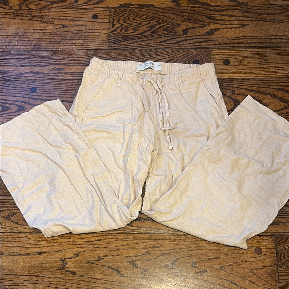 Hollister Beige Linen Pants